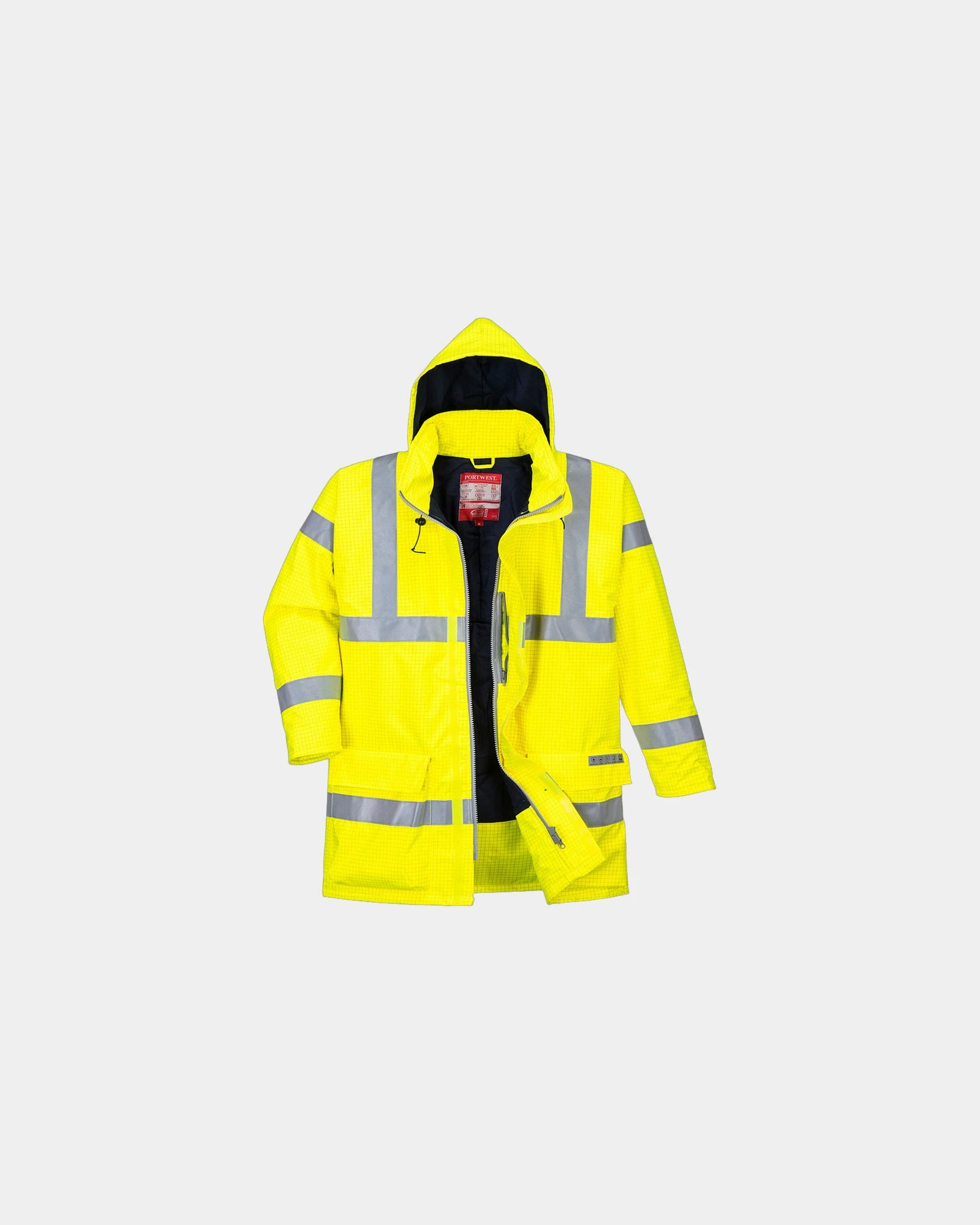 Parka robocza oddychająca i wodoodporna z nadrukiem - Żółty